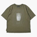 Leh レー オーバーサイズTシャツ トップス メンズ カットソー ゆったりめ 半袖 5分袖 クルーネック プリント 25春夏 CONTEMPORARY BIG SIZE SLIT T-SH -3.COLOR-