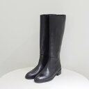 【SALE】REMME レメ レディース シューズ ブーツ 革靴 ロングブーツ サイズ23.5-24.0 ブラック/黒 COW BASIC LONG BOOTS...