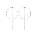 ジュスティーヌ クランケ JUSTINE CLENQUET フープピアス MILLA EARRINGS -SILVER- レディース ニッケルフリー スワロフス...