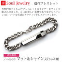 【マット&シャイン】ブレスレット ステンレス316L 遺骨アクセサリー 手元供養 ペット供養 ソウルジュエリー