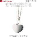 【SoulJewelry】遺骨ペンダントアフロディーテ チタン手元供養 ペット供養