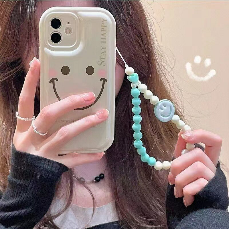 乐天商城 - iphone14pro ケース iphone14promaxケース iPhone14 ケース iphone13ケース スマイル ストラップ かわいい 女子 スマイル 落下防止 耐衝撃 スリム 13pro 13mini 13promax 12 12pro 12mini 12promax 11 SE 8 7 11pro 11promax XR XS Xs携帯カバー お洒落 可愛い 韓国