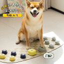 犬用 録音ボタン 9個入り 会話ボタン 音声ボタン ベル コミュニケーション トレーニング しつけ訓練 ペット 知育 おもちゃ 天然ゴムマット付き