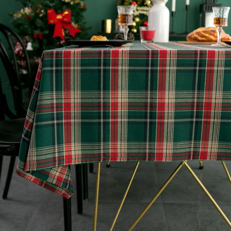 クリスマステーブルクロス 生地 アメリカングリーン チェック柄 ハイエンドテーブルクロス コーヒーテーブル テーブル クロス 選べる14サイズ