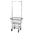 _g h[ J[g EBY |[ bN LAUNDRY CART WITH POLE RACK CHROME h[oXPbg E߂ LX^[t Vv  oX[ Eߏ  H20-0139CR