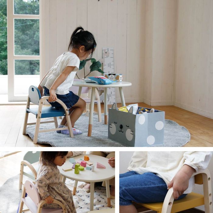 イス チェアー キッズチェア 子供部屋 キッズルーム 男の子 女の子 木製 天然木 おしゃれ シンプル かわいい Kids Arm Chair amy ILC-3434MYL/マスタードイエロー [3]