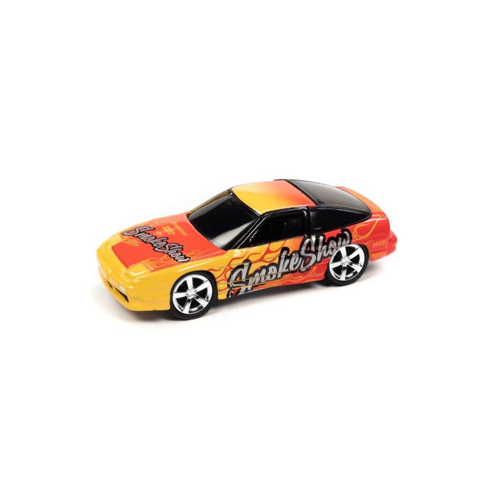 ミニカー JOHNNY LIGHTNING 1/64 1990 ニッサン 240SX インポート ヒート レッド/イエロー (No.JLSP254B) ミニカー 自動車 車 カー 京商ダイキャスト