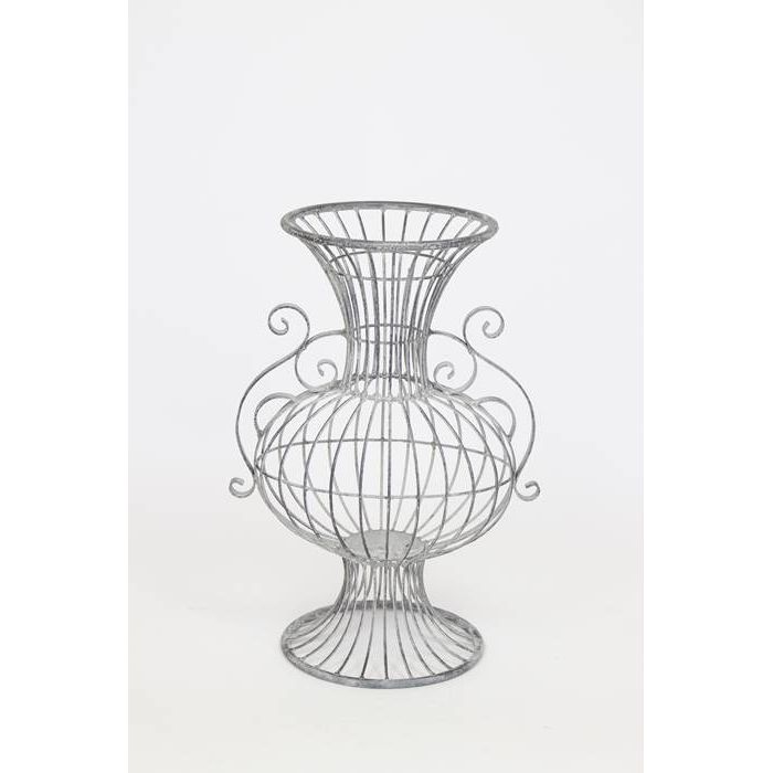 村田屋 植木鉢カバー アイアンシャビーベースクリーム プランターカバー プランターラック ガーデン 玄関 お庭 ベランダ おしゃれ かわいい 6044のサムネイル