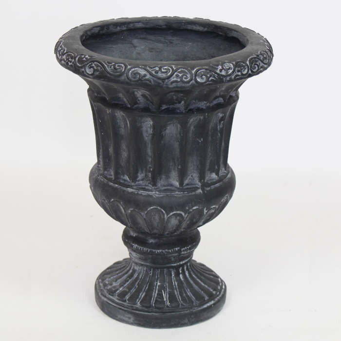 プランター 植木鉢 村田屋産業 ローマポットフラワーBlack 穴あき セメント ガーデンファニチャー 家庭菜園 植物 花 おしゃれ かわいい 3120のサムネイル