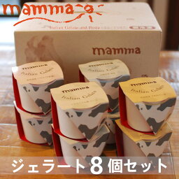 mamma イタリアンジェラート 8個セット アイスクリーム 詰め合わせ アイスクリーム スイーツ アイス セット バニラ ほうじ茶 いちご 塩