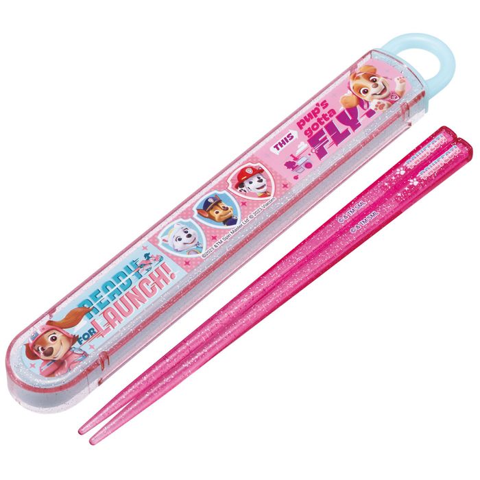 お箸セット カトラリー お弁当グッズ 食洗機対応 キッズ 子供 かわいい スケーター 抗菌食洗機対応箸箱セット パウパトGIRL パウ・パトロール ABS2AMAG キャラクターグッズ 女の子 男の子