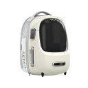 PETKIT Breezy Dome 2 - Cream White ペットキャリー 空調付きペットキャリーバッグ ペット用リュック 犬用キャリーバッグ ネコ用キャリーバッグ ペットとお出かけ モバイルバッテリー使用可 避難 旅行 リュック おしゃれ 熱中症対策 ペットキャリーリュック