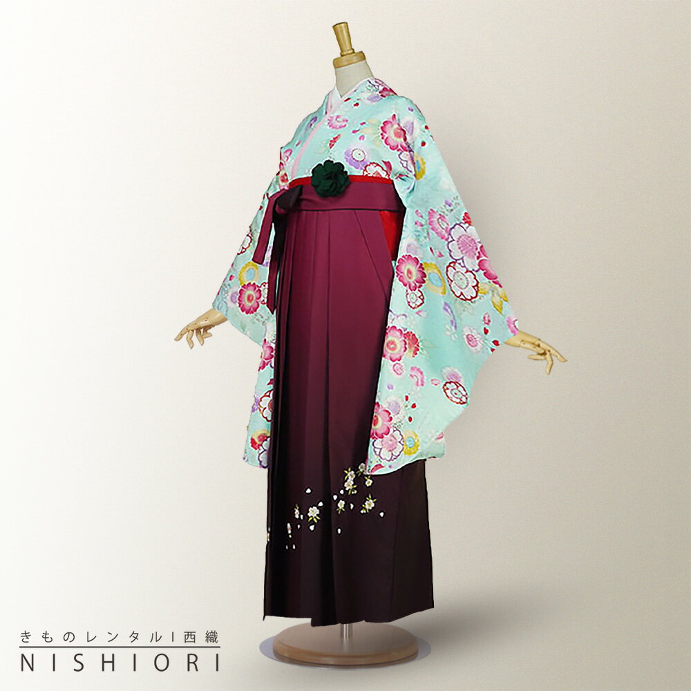 二尺袖着物と袴フルセットレンタル 【貸衣装・卒業...の商品画像