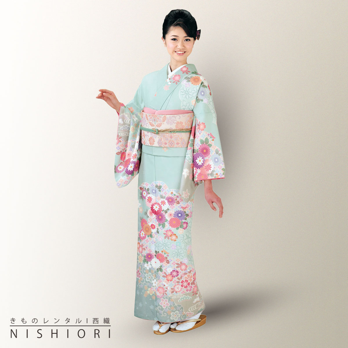 レンタル 訪問着 フルセット 着物 レンタル HL アッシュ・エル ブランド 安心セット【卒業式・七五三・..