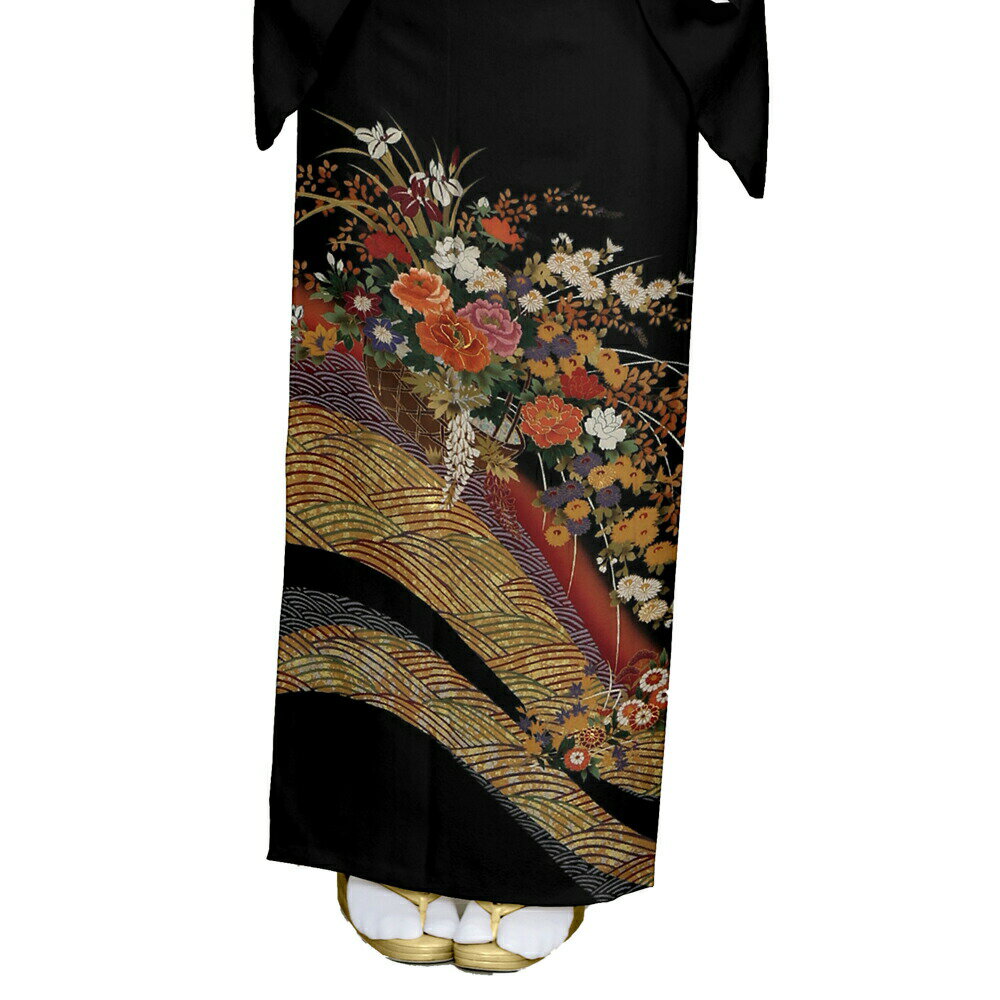 レンタル 黒留袖 フルセット 着物【結婚式 婚礼 貸衣装】 五三桐【往復送料無料】