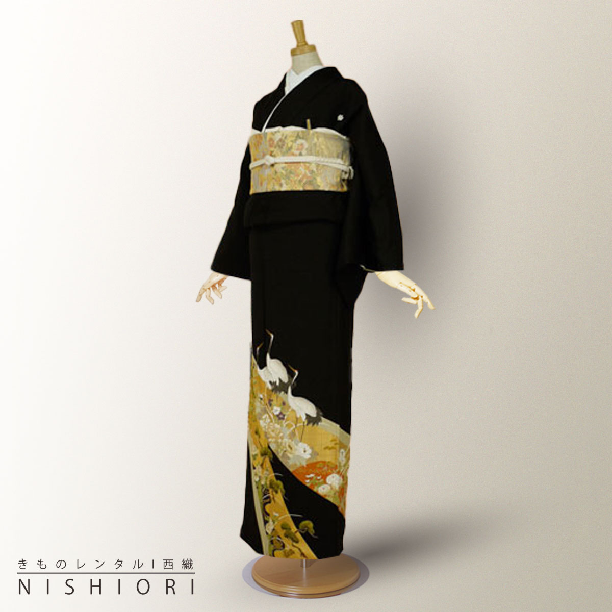レンタル 黒留袖 フルセット 【結婚式 婚礼 貸衣装】[Mサイズ]【往復送料無料】