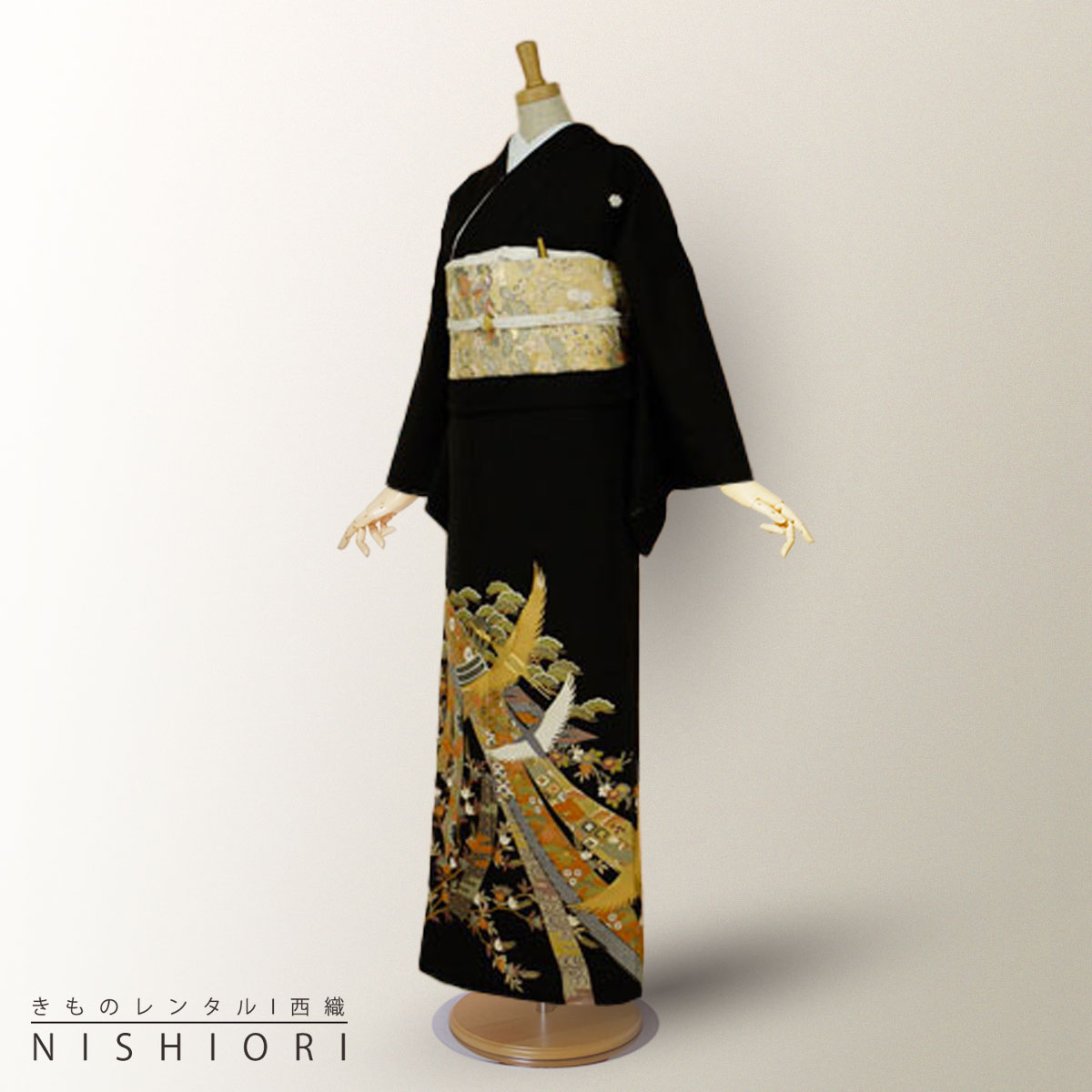 Rakuten - レンタル 黒留袖 フルセット Lサイズ【結婚式 婚礼 貸衣装】【往復送料無料】