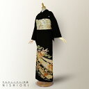 レンタル 黒留袖 フルセット Lサイズ【結婚式 婚礼 貸衣装】【往復送料無料】
