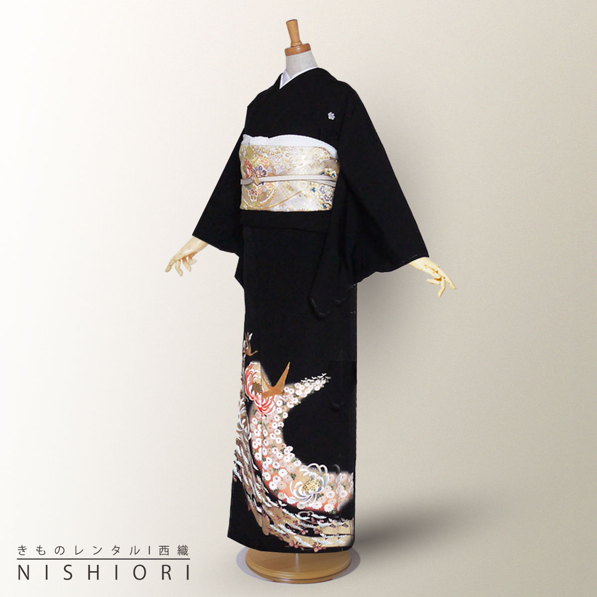 Rakuten - レンタル 黒留袖 フルセット Lサイズ【結婚式 婚礼 貸衣装】【往復送料無料】No92