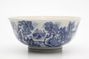 寺尾陶象作 内彫染付山水鉢 【送料無料】【smtb-k】【ky】【清水焼】【京焼】【陶磁器】【絵付け】【手書き】