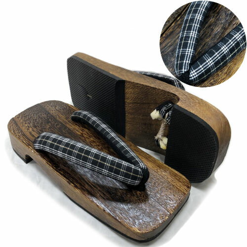 下駄 男物 格子柄 フリーサイズ 焼桐 紳士 メンズ ゲタ 綿鼻緒 ゆかた YUKATA 単品 履き物 軽量 軽くて履きやすい柔らかい鼻緒の下駄 和装 男物下駄 夏祭り 夏着物 普段履き 和柄 和風 浴衣 ゆかた小物 単品 ゆかたげた