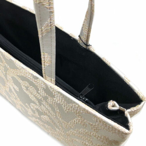 和装サブバッグ　尾州織　ジャガードバッグ　和洋兼用　手提げタイプ　日本製　カジュアル　和風　和装　洋装　お稽古　習い事　結婚式　入学式　着物　紬　留袖　訪問着　お茶席　横長　カバン　鞄　バッグ　おしゃれ　手提げサブバッグ　トートバッグ