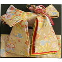 七五三着物用祝い帯 7歳用 ゴールド地 まり柄 鹿の子地紋生地 重ね作り仕様 飾り紐付き 大サイズ 日本製