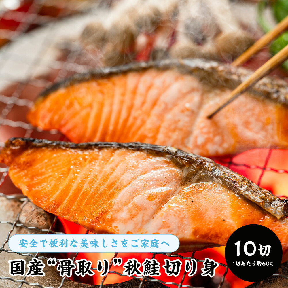 北海道産 骨取り 紅鮭 切り身 10切 | 冷凍 切身 サーモン 秋鮭 塩引き鮭 鮭の切り身 小切れ サケ 送料無料 おかず お…