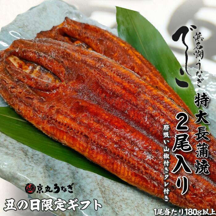 【土用の丑の日】でしこ うなぎ 国産 蒲焼 京丸 特大 180g 2尾 セット 肝吸い付き ブランド鰻 夏ギフト お中元 圧倒的肉厚 静岡県産 贈り物 贅沢 お取り寄せ グルメ 誕生日 御祝 ウナギ 高級 食べ物 夏バテ防止 スタミナ 【販売期間7/20～8/6】