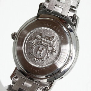 HERMES【エルメス】CL4.220クリッパー腕時計ステンレスレディース【】