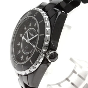 CHANEL【シャネル】J1212Pダイヤモンド腕時計セラミック/セラミックレディース【】