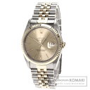 ROLEX【ロレックス】Ref.16233 デイトジャスト ローマン デイトジャスト ローマン コンビ 腕時計 OH済 ステンレス/SSxK18YG/K18YG メンズ 【中古】