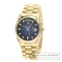 ROLEX18238A デイデイト 10Pダイヤモンド 腕時計 OH済 k18YG/k18YG メンズ 【中古】【ロレックス】