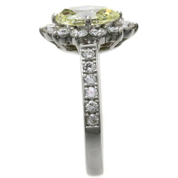 1.174ct イエローダイヤモンド/マーキーズ リング・指輪 Pt900 6.7g レディース 【中古】