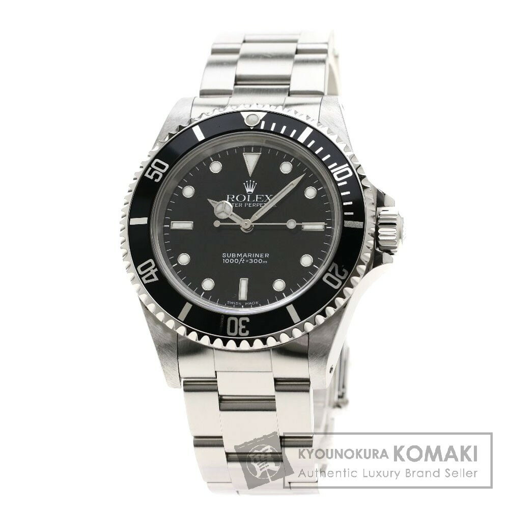 ロレックス 14060 サブマリーナ ノンデイト 腕時計 OH済 ステンレススチール/SS メンズ 【中古】【ROLEX】