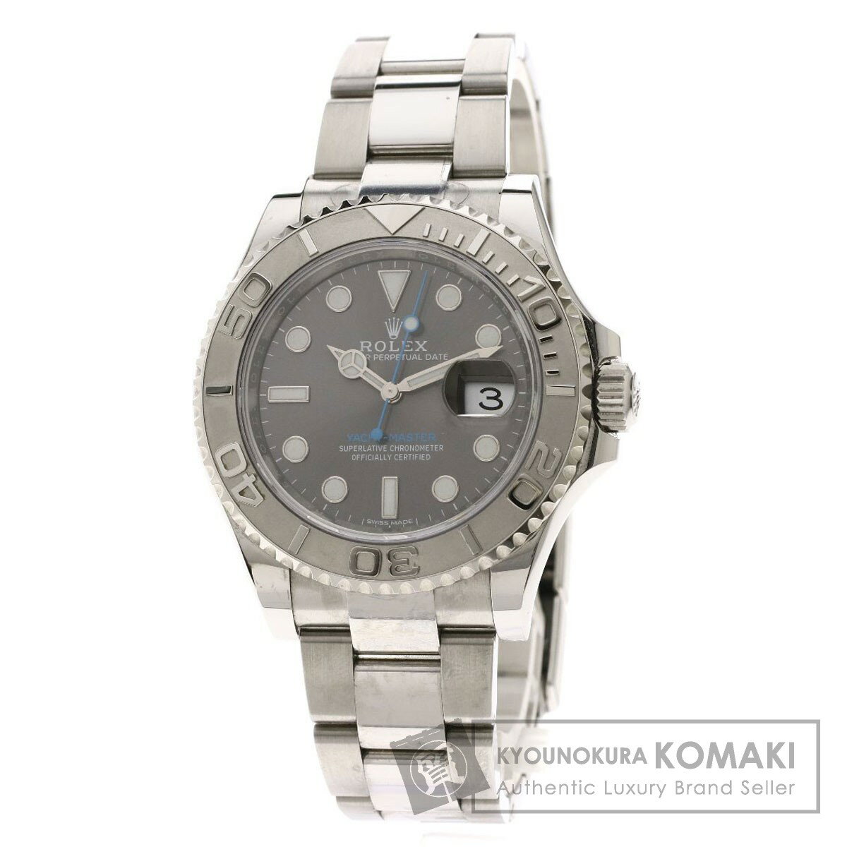 ロレックス 116622 ヨットマスター40ロレジウム ダークロジウム 腕時計 ステンレススチール/SS/PT メンズ 【中古】【ROLEX】