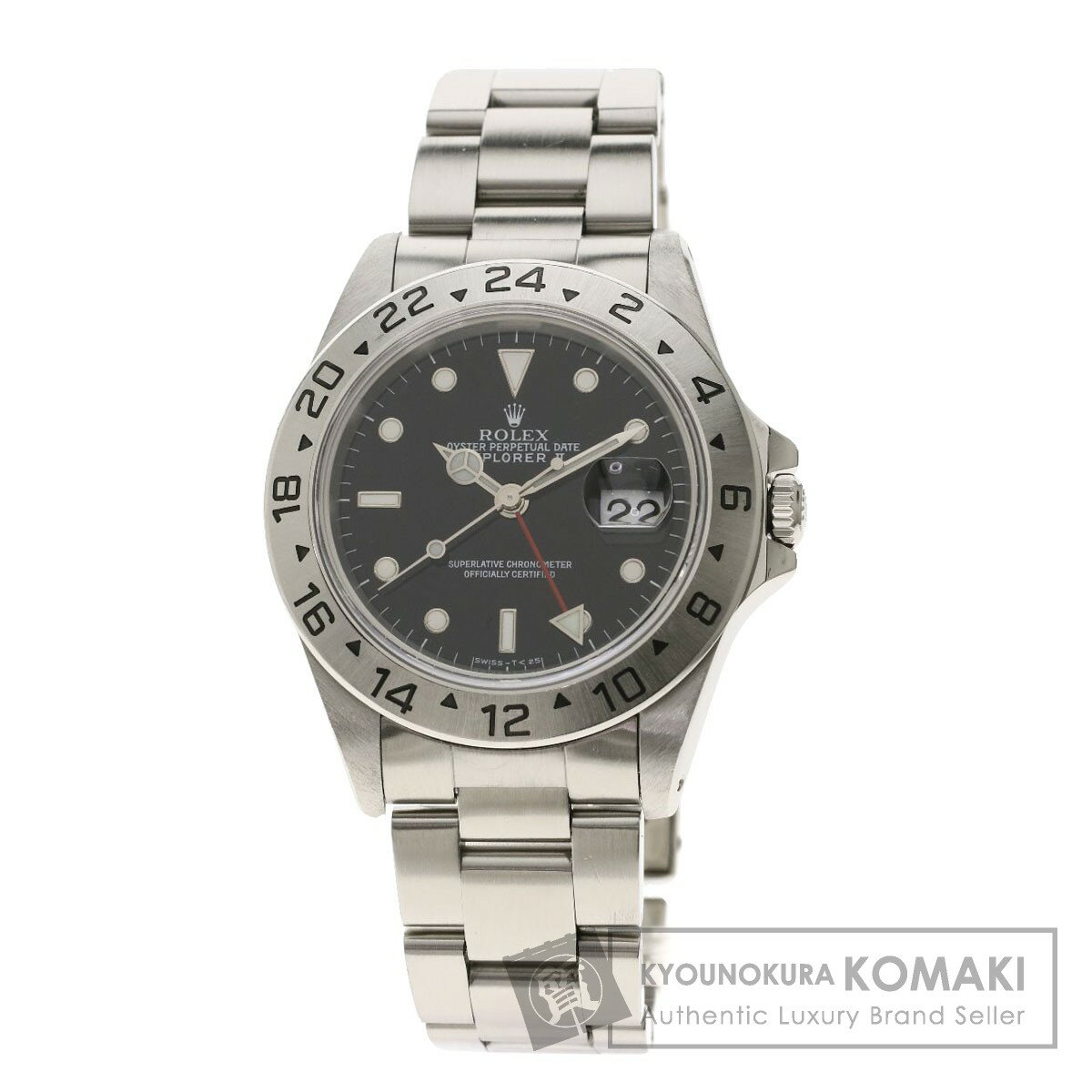 ロレックス 16570 エクスプローラー2 腕時計 OH済 ステンレススチール/SS メンズ 【中古】【ROLEX】