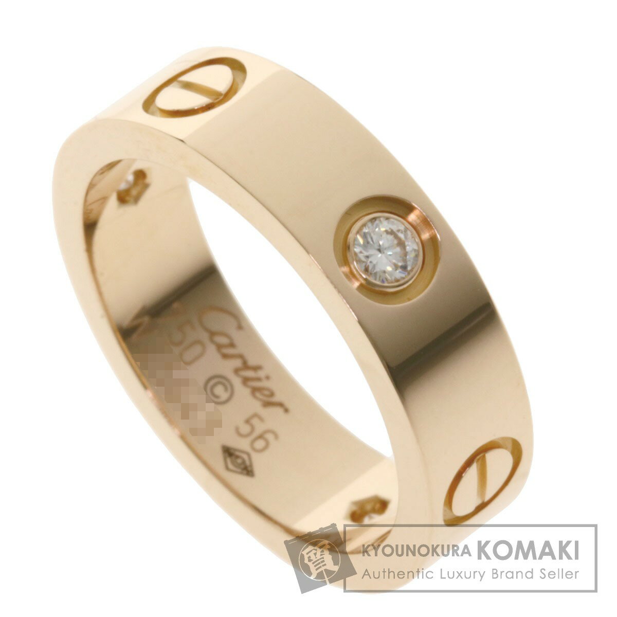 カルティエ ラブリング ハーフダイヤモンド #56 リング・指輪 K18ピンクゴールド レディース 【中古】【CARTIER】のサムネイル