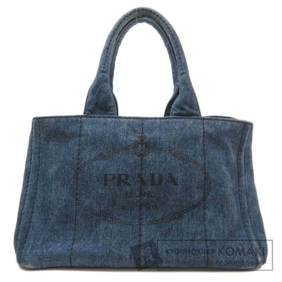 プラダ カナパ トートバッグ デニム レディース 【中古】【PRADA】