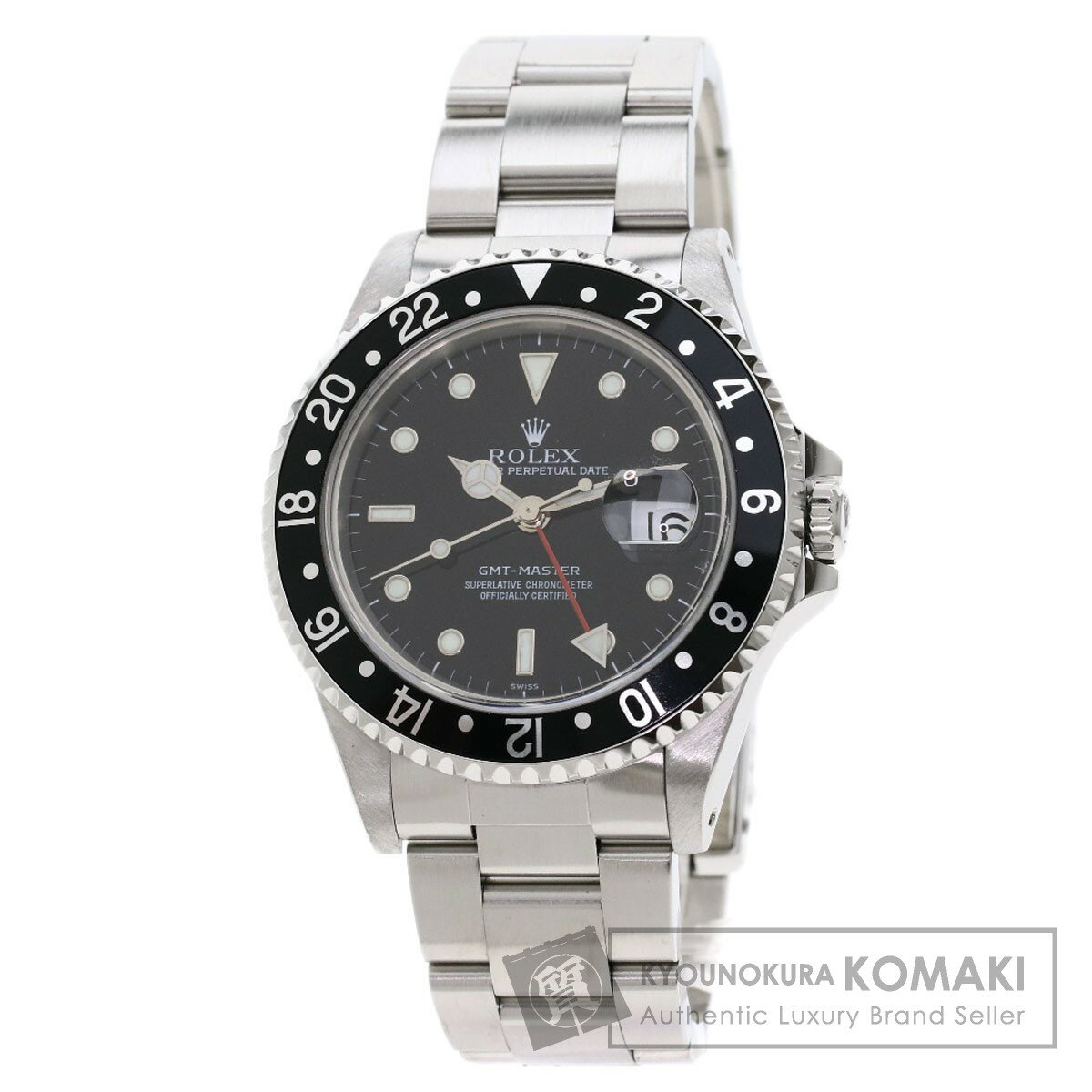 ロレックス 16700 GMTマスター 腕時計 OH済 ステンレススチール/SS メンズ 【中古】【ROLEX】