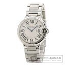 カルティエ W69011Z4 バロンブルー MM 36mm 腕時計 ステンレススチール/SS メンズ ...