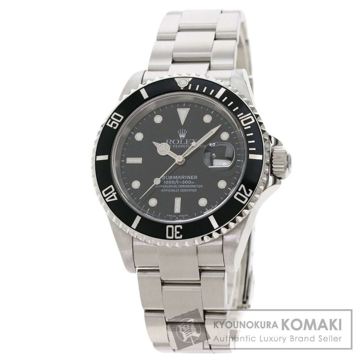 ロレックス 16610T サブマリーナデイト 腕時計 OH済 ステンレススチール/SS メンズ 【中古】【ROLEX】