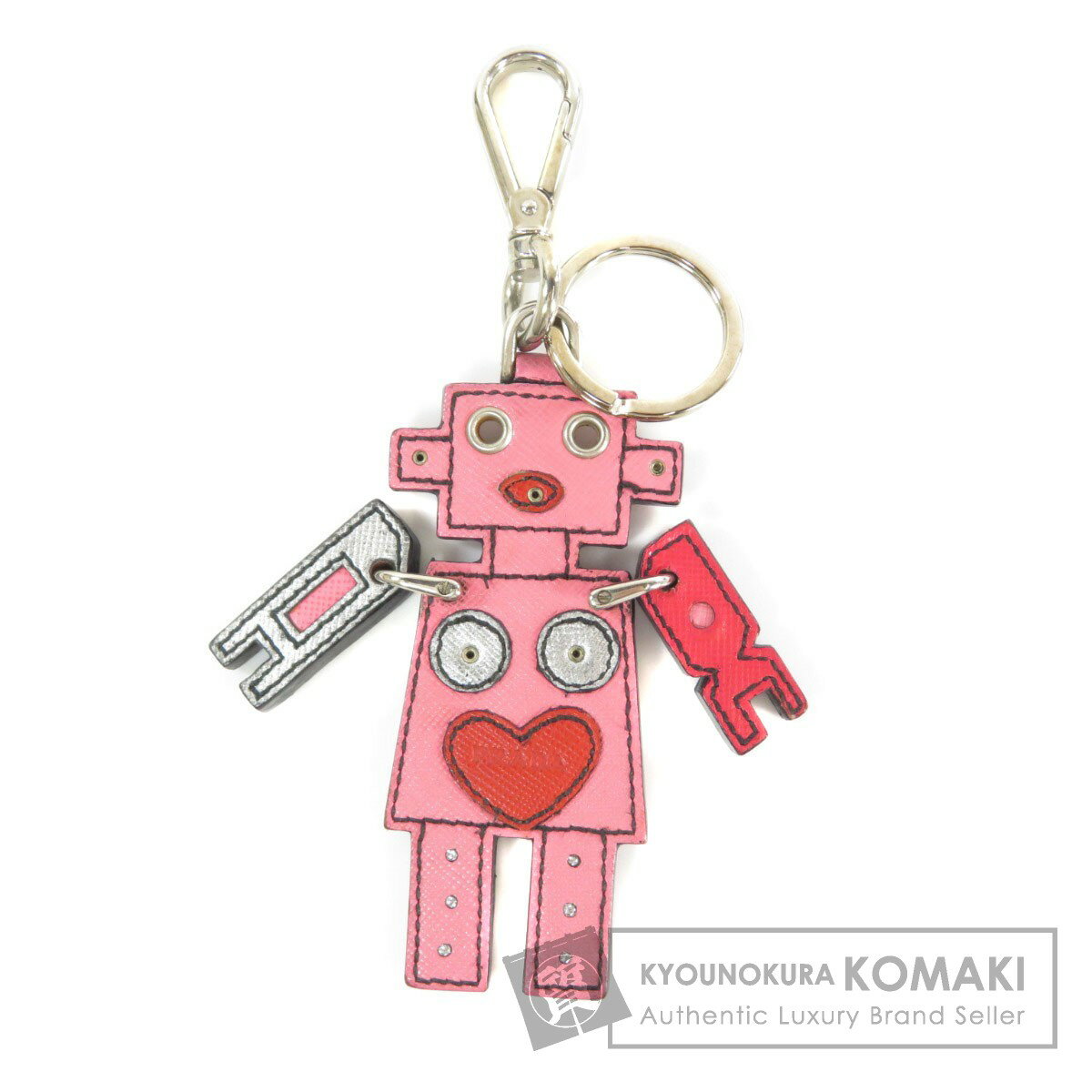 プラダ 1AR287 ロボット キーリング キーホルダー レザー レディース 【中古】【PRADA】のサムネイル