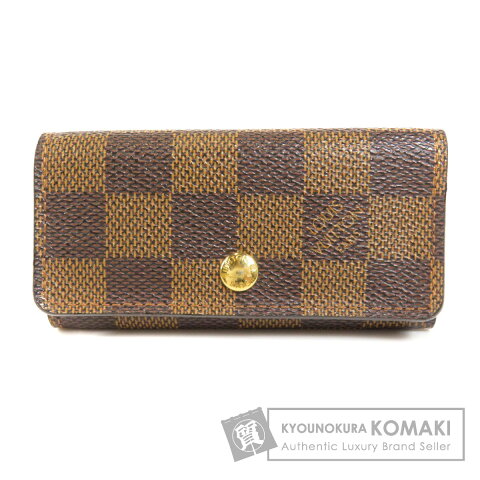 ルイヴィトン N62631 ミュルティクレ4 ダミエ エベヌ キーケース ダミエキャンバス レディース 【中古】【LOUIS VUITTON】