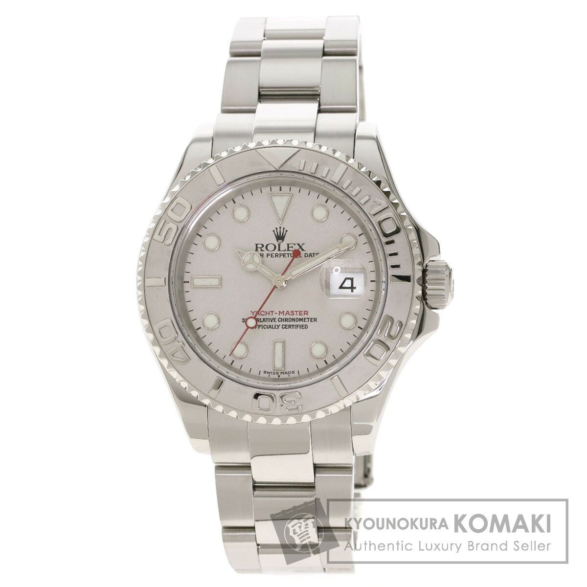 ロレックス 16622 ヨットマスター ロレジウム 腕時計 ステンレススチール/SS/PT メンズ 【中古】【ROLEX】