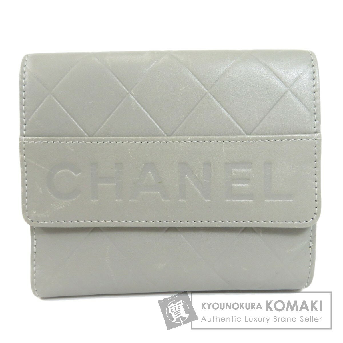 シャネル ロゴ 二つ折り財布（小銭入れあり） カーフ レディース 【中古】【CHANEL】のサムネイル