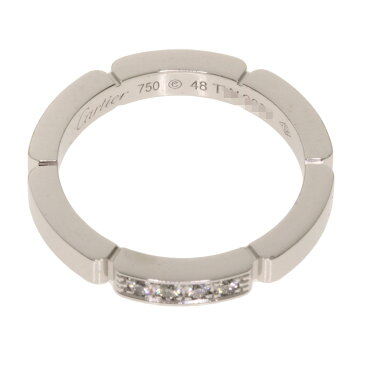カルティエ マイヨンパンテール ダイヤモンド #48 リング・指輪 K18ホワイトゴールド レディース 【中古】【CARTIER】