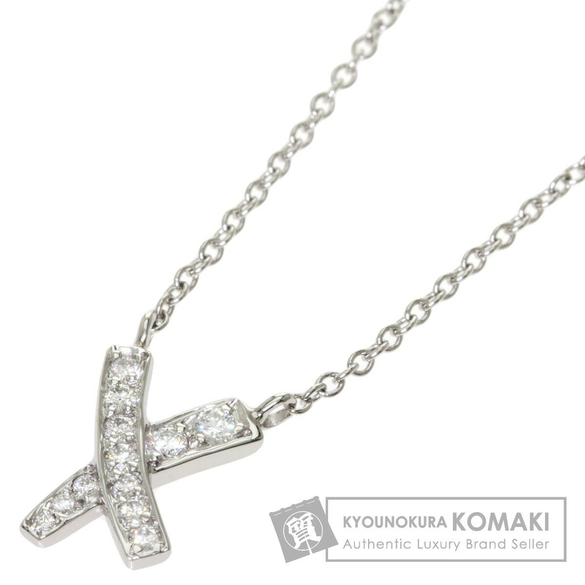 ティファニー キス ダイヤモンド ネックレス プラチナPT950 レディース 【中古】【TIFFANY&Co.】のサムネイル