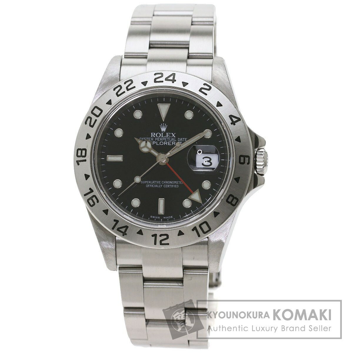 ロレックス 16570T エクスプローラー2 腕時計 ステンレススチール/SS メンズ 【中古】【ROLEX】