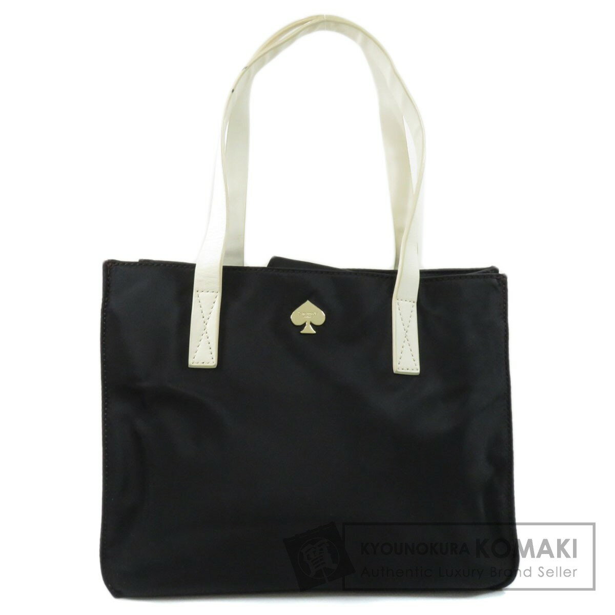 ケイトスペード ロゴ金具 トートバッグ ナイロン素材/レザー レディース 【中古】【kate spade】